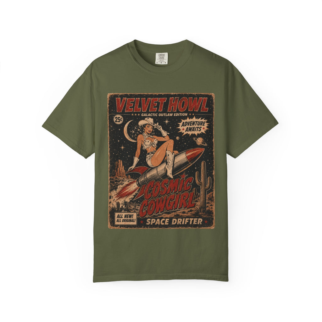 Cosmic Cowgirl Retro Rocket Tee