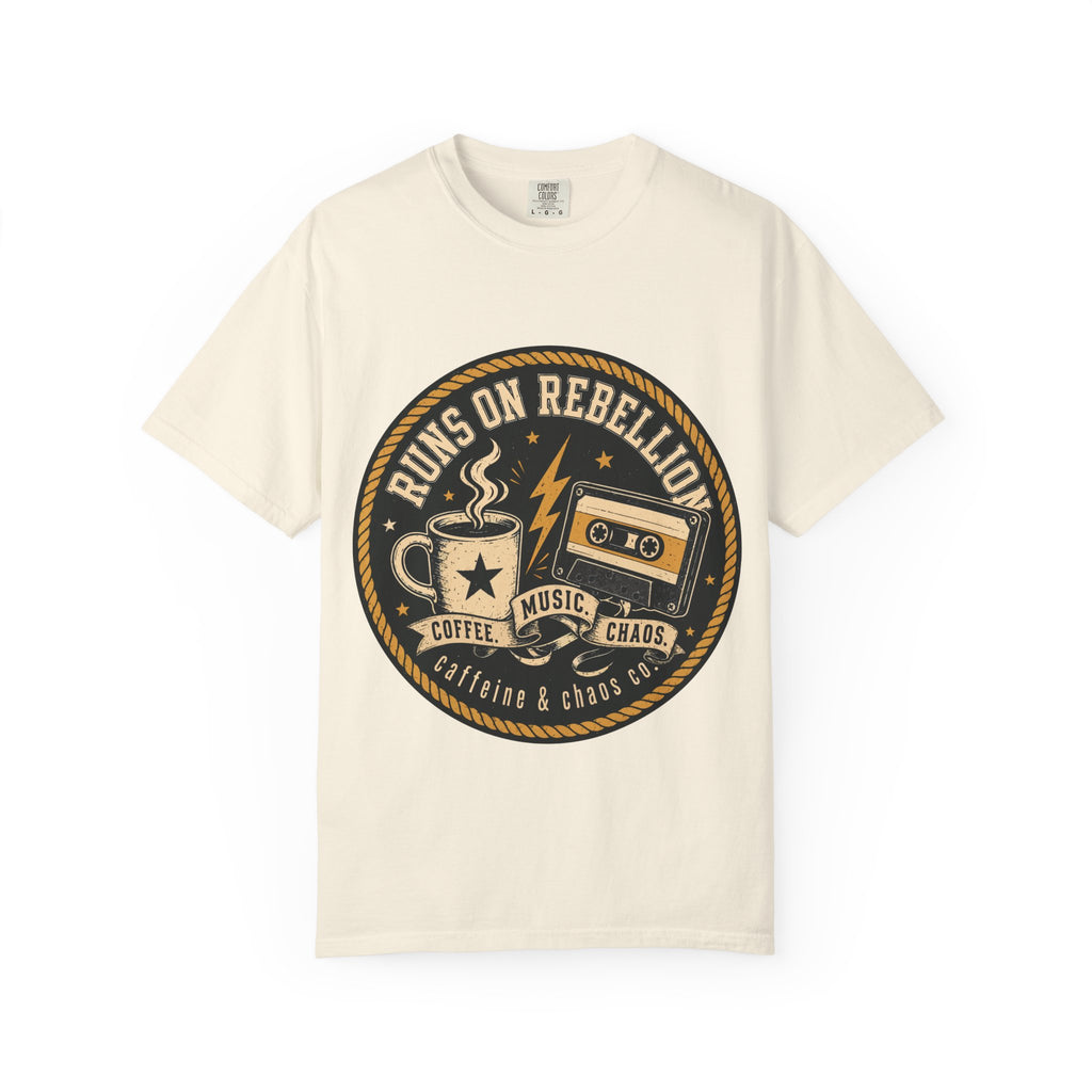 Runs on Rebellion T-shirt | Retro Band Logo Tee