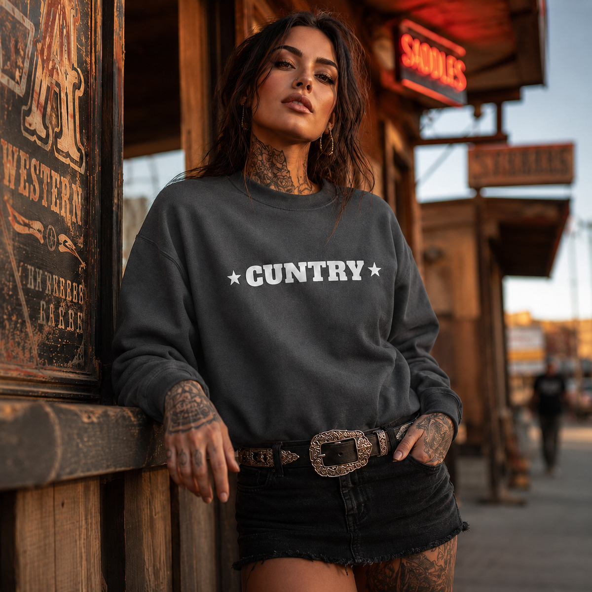 "CUNT"RY Crewneck Sweatshirt