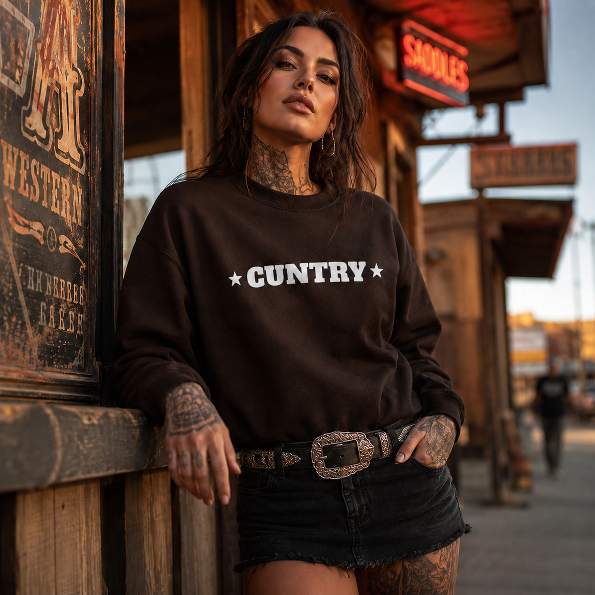 "CUNT"RY Crewneck Sweatshirt