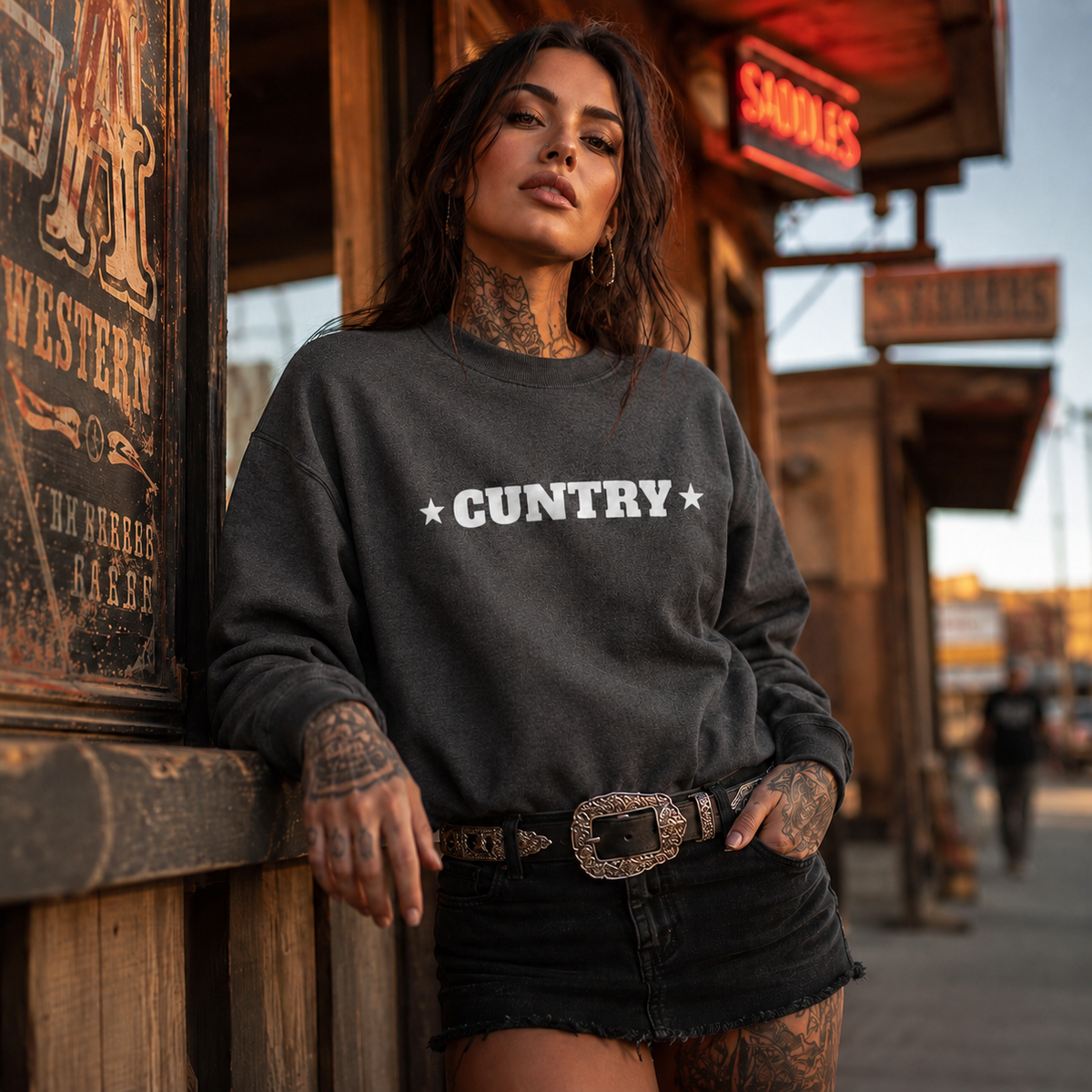 "CUNT"RY Crewneck Sweatshirt