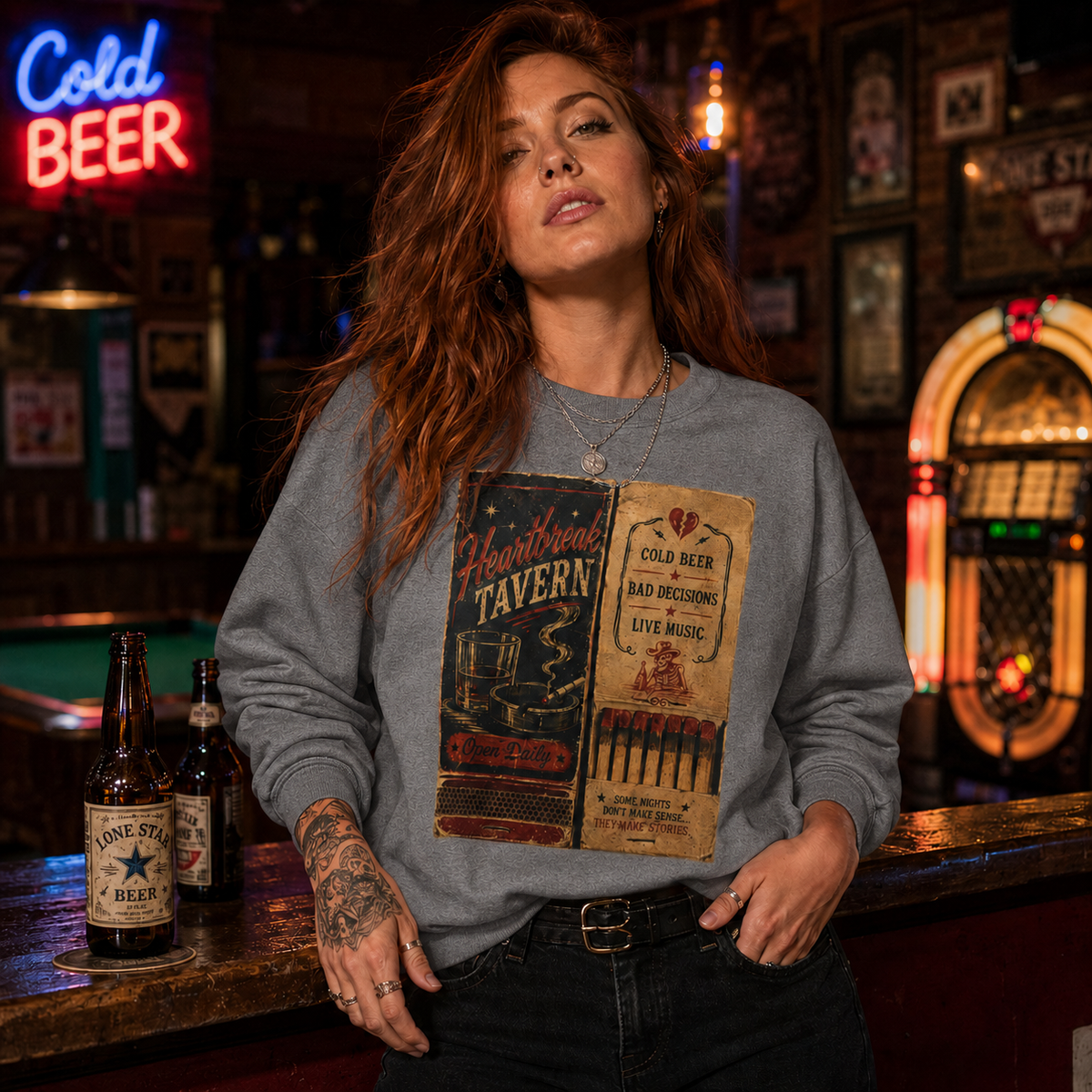 Tavern Matchbook Crewneck Sweatshirt